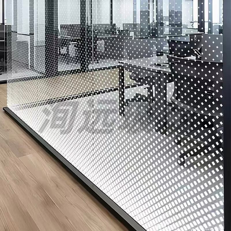 Dot Pattern Ceramic Frit Glass, 8m Arc Length / 6m Ultra-wide | Custom Fritted Glass Supplier
