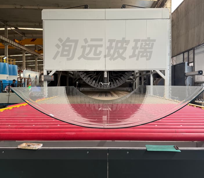 Extra-Wide Curved Glass Fabrication | Radius Limits and Bi-Directional Dimension Calculation Solution